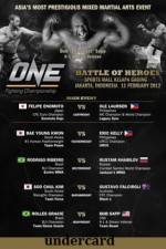 Watch ONE FC 2 Battle of Heroes Undercard Wootly