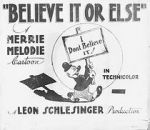 Watch Believe It or Else (Short 1939) Wootly