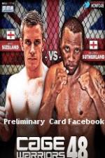 Watch Cage Warriors 48 Preliminary Card Facebook Wootly